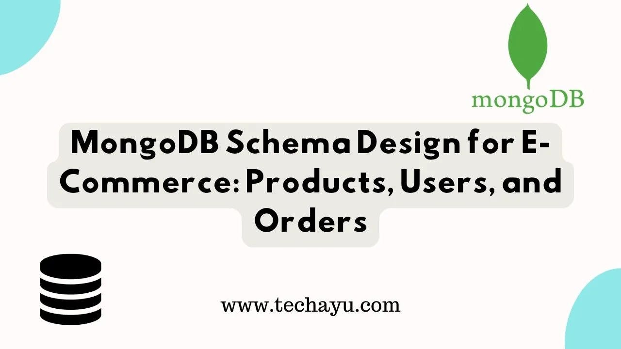 MongoDB Schema Design For E-Commerce