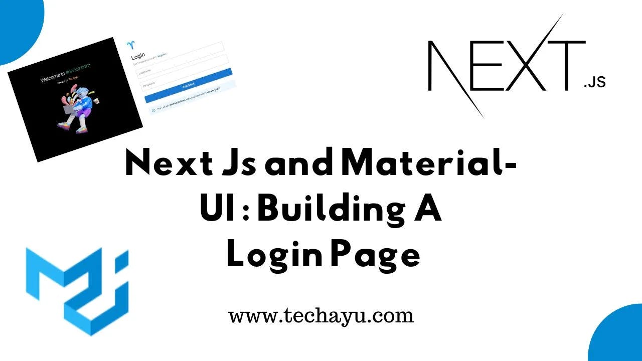 Next.Js And Material UI Building A Login Page
